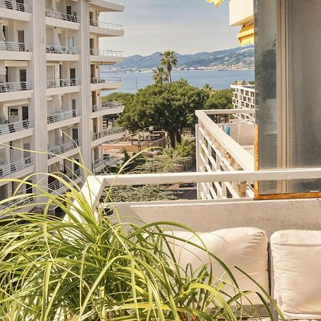 Frgk "Etoile Du Sud Terrasse Vue Mer Palm Beach" Cannes Bagian luar foto
