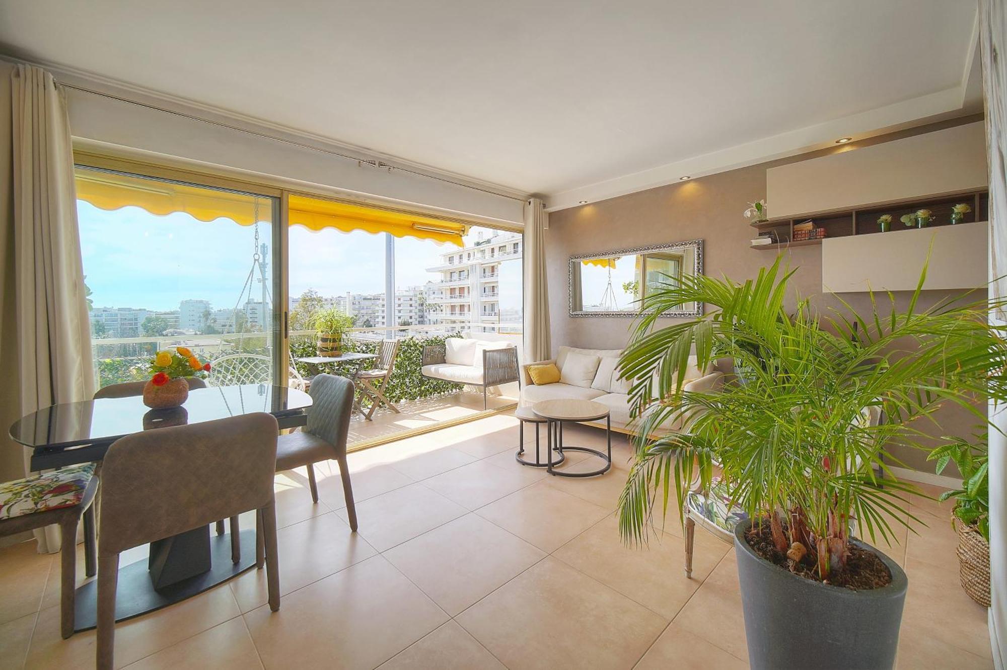 Frgk "Etoile Du Sud Terrasse Vue Mer Palm Beach" Cannes Bagian luar foto