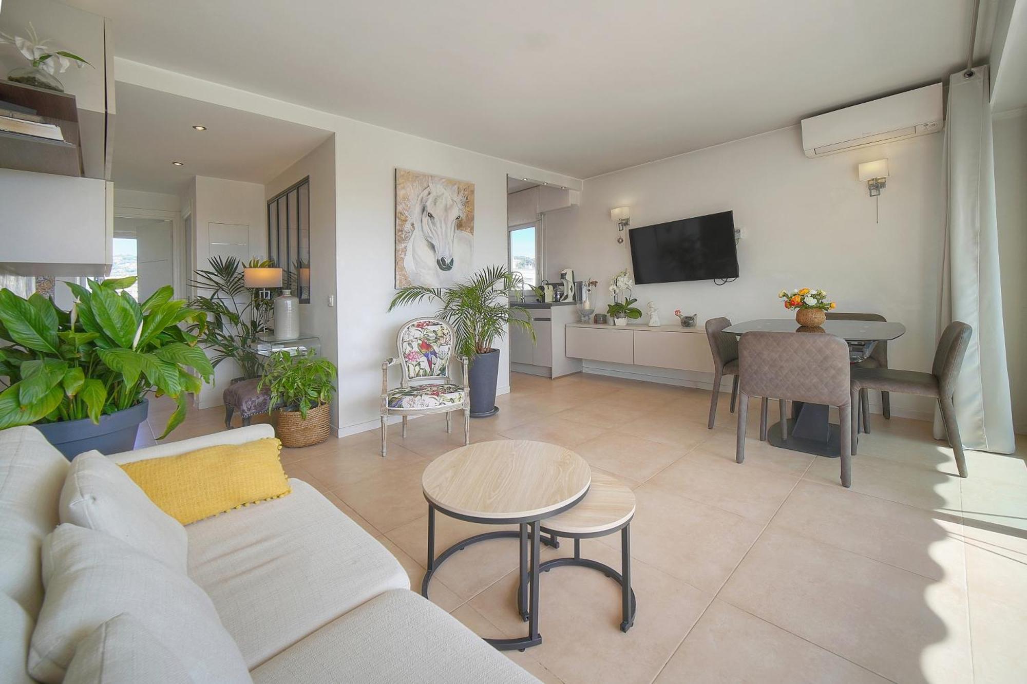 Frgk "Etoile Du Sud Terrasse Vue Mer Palm Beach" Cannes Bagian luar foto