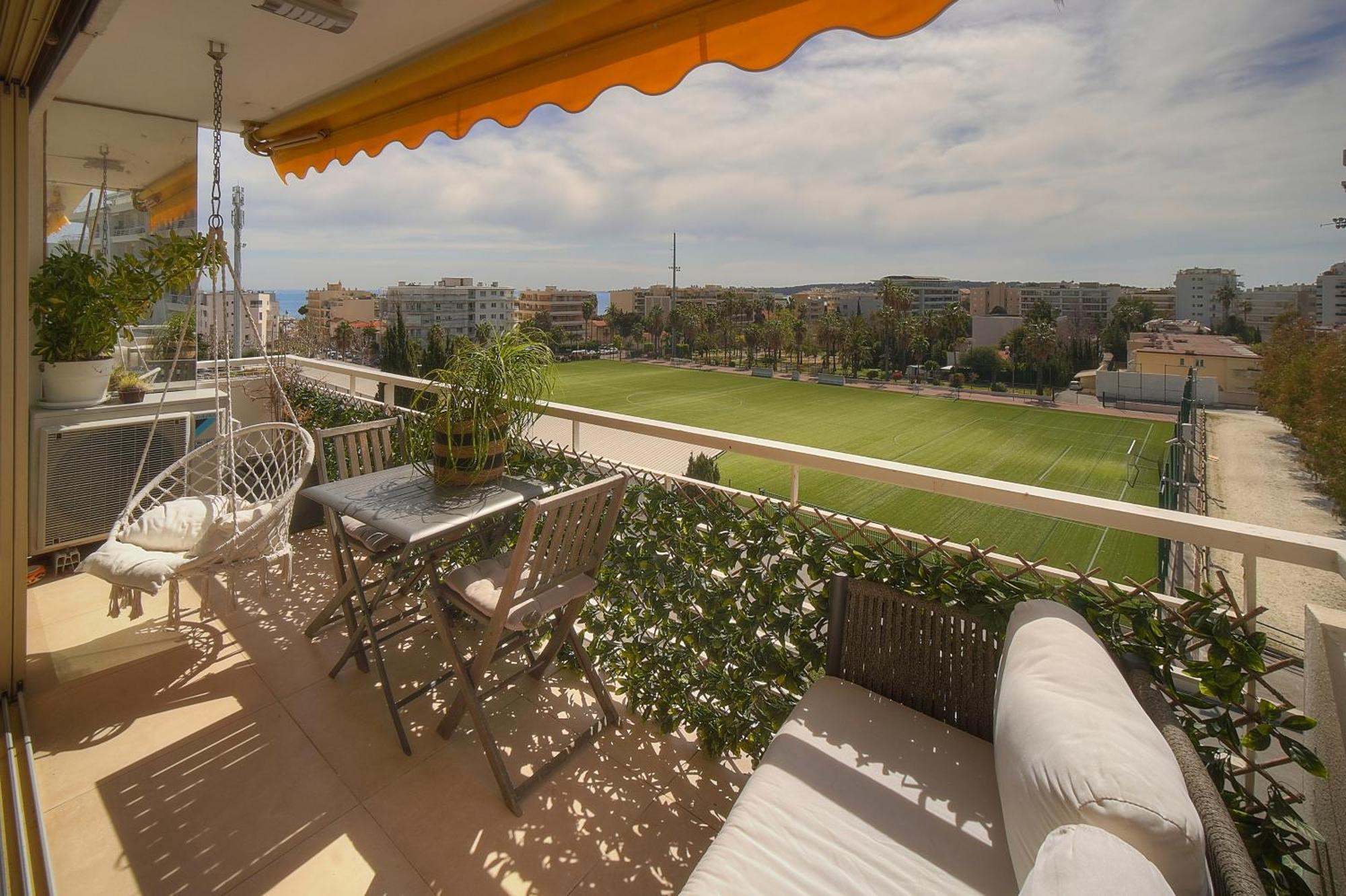 Frgk "Etoile Du Sud Terrasse Vue Mer Palm Beach" Cannes Bagian luar foto