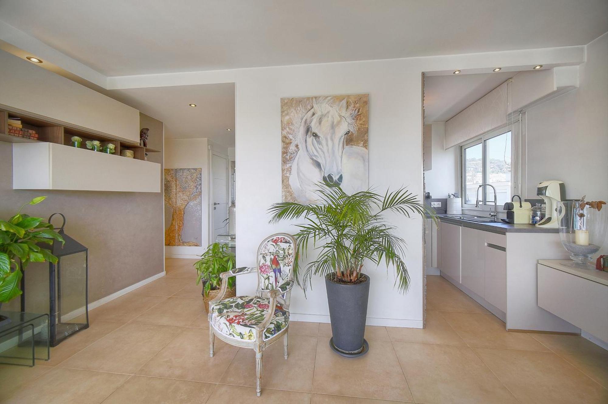 Frgk "Etoile Du Sud Terrasse Vue Mer Palm Beach" Cannes Bagian luar foto